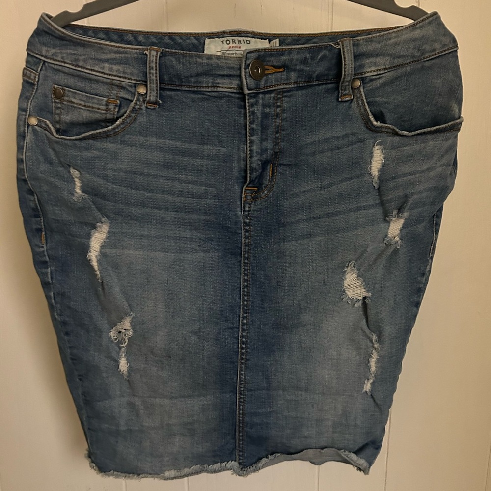 Torrid Jean skirt